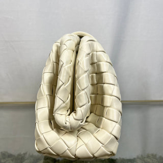 BOTTEGA VENETA Teen Lauren 1980 Intrecciato Off- White Clutch