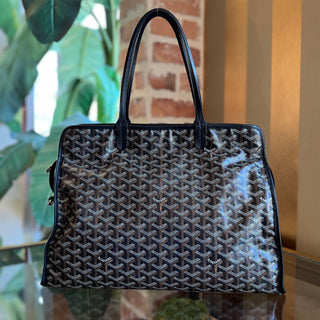 GOYARD Sac Hardy Pet Carrier PM Black Goyardine Canvas Tote