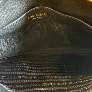 PRADA Vitello Phenix Double Zip Crossbody