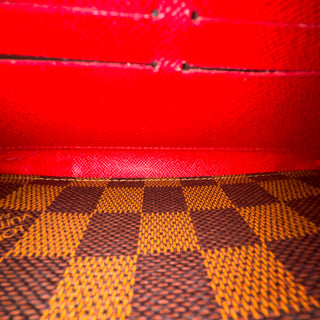 LOUIS VUITTON Damier Ebene Clemence Wallet
