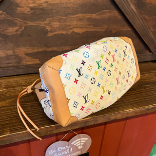 LOUIS VUITTON Ursula White Monogram Multicolore Canvas Bag