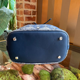 MCM Denim Visetos Dessau Bucket Bag