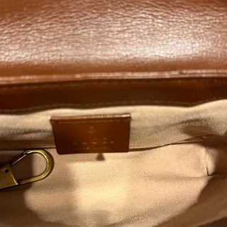 GUCCI GG Marmont Super Mini Azalea Calfskin Leather Crossbody Bag