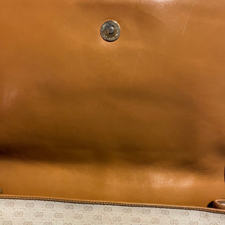 GUCCI White Micro GG Canvas Vintage Crossbody