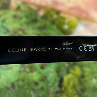 CELINE CL40194U Triomphe Black Acetate Oval Sunglasses
