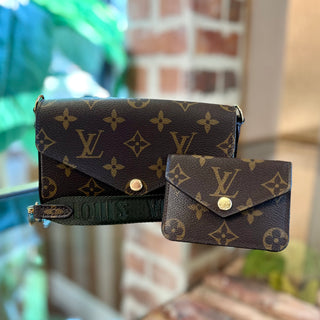 LOUIS VUITTON Felicie Strap and Go Monogram Shoulder Bag