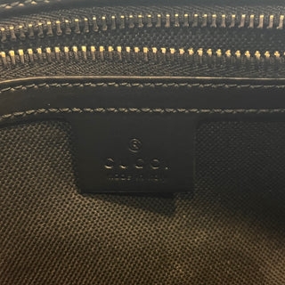 GUCCI Belt Bag Black Grey Soft GG Supreme Monogram Web Belt Bag