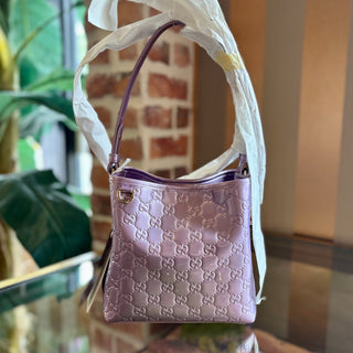 GUCCI Small Bucket Bag Purple Patent