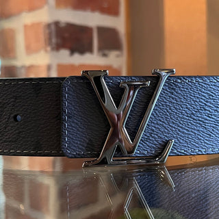 LOUIS VUITTON Black Initials Eclipse Monogram 90/36 Belt