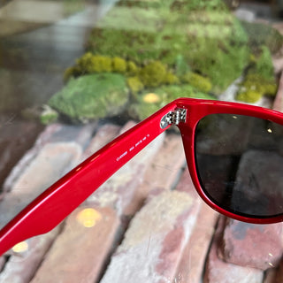 CELINE CL40088L Red Acetate Wayfarer Sunglasses
