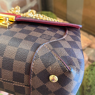 LOUIS VUITTON Caissa Damier Ebene Canvas Shoulder Bag