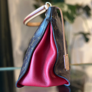 LOUIS VUITTON Gaia Cerise Monogram Canvas Hobo Bag