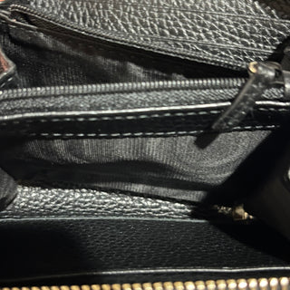 GUCCI Soho Zippy Black Dollar Calfskin Tassel  Compact Wallet