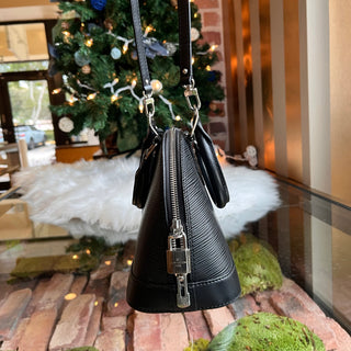 LOUIS VUITTON Alma BB Black Epi Leather Top Handle