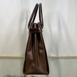 BURBERRY Vintage Haymarket Check Shadow Horse Brown Tote