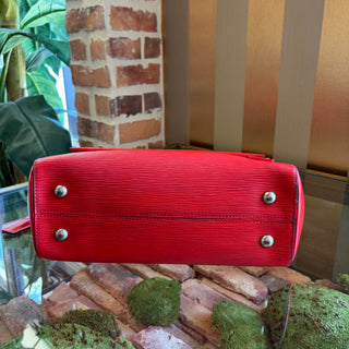 LOUIS VUITTON Red Epi Cluny MM