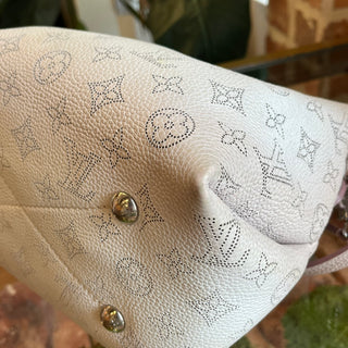 LOUIS VUITTON Bella Pink Degrade Bella Rose Mahina Leather Crossbody Bag