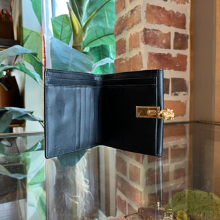GUCCI GG Canvas Black Tiger Head Wallet DIA317