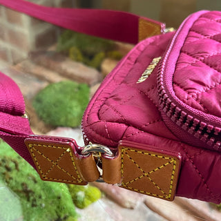 MZWALLACE Metro Raspberry Pink Nylon Crossbody