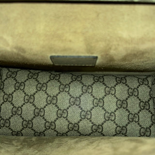 GUCCI Dionysus Beige GG Supreme Monogram Canvas Top Handle Bag