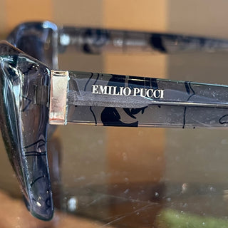 EMILIO PUCCI EP740S Gray Clear Acetate Round Sunglasses