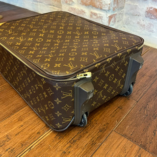 LOUIS VUITTON Pégase 45 Brown Monogram Canvas Rolling Luggage