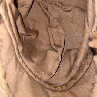 LOUIS VUITTON Beige Monogram Cavroche Mink Cap