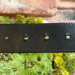 GUCCI Guccissima Reversible Black/Brown Leather Belt SZ 85/34