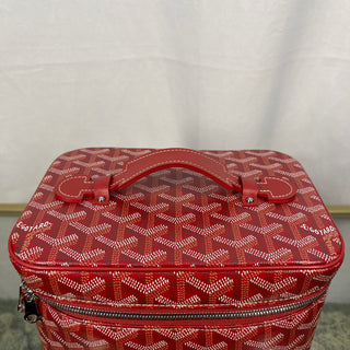 GOYARD Goyardine Muse Red Vanity Case