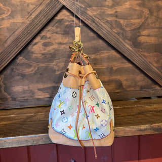 LOUIS VUITTON Ursula White Monogram Multicolore Canvas Bag