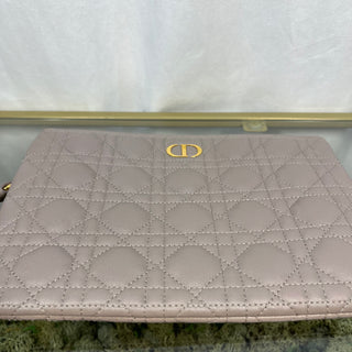 CHRISTIAN DIOR Medium Caro Daily Taupe Pouch