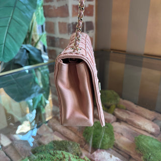 CHANEL Pink Square Quilt Lambskin Flap 2.55
