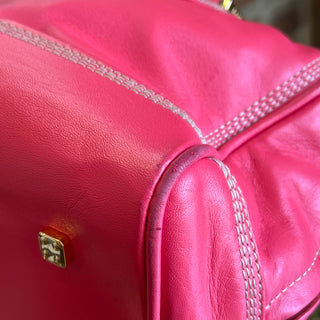 LOEWE Amazona 28 Pink Calfskin Satchel Bag