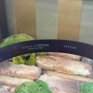 DOLCE & GABBANA Black Belt 44/80