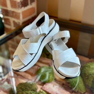PRADA Cloudbust Crisscross Leather Sandal SZ 39.5