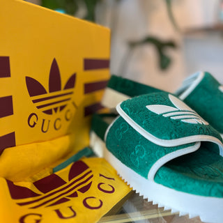 Adidas x Gucci GG Platform Sandal SZ 40