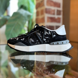 VALENTINO Lacerunner Black Trainer Sneakers SZ39(9US)