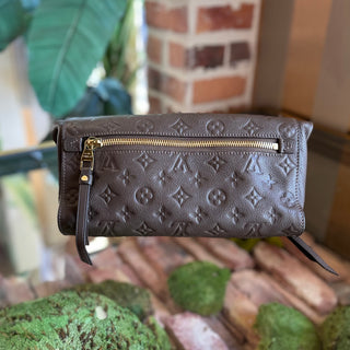 LOUIS VUITTON Petillante Empriente Brown Leather Clutch