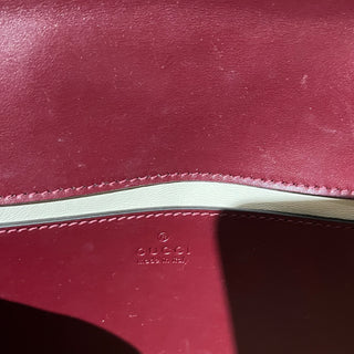 GUCCI GG Marmont Medium Rosso Ancora Red Leather Shoulder Bag