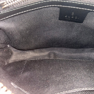 GUCCI Belt Bag Black Grey Soft GG Supreme Monogram Web Belt Bag