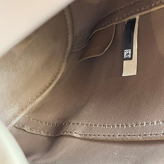 CHLOE Tulip Mini Taupe Orange Calfskin Leather Bucket Bag