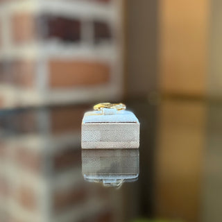 GUCCI 18K Yellow Gold Link To Love Ring SZ 17