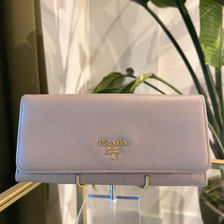 PRADA Saffiano Continental Flap Wallet