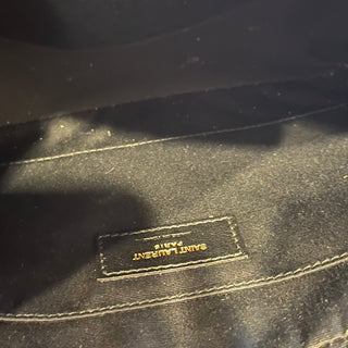 SAINT LAURENT Lou Camera Red Calfskin Matelassé Monogram Crossbody Bag