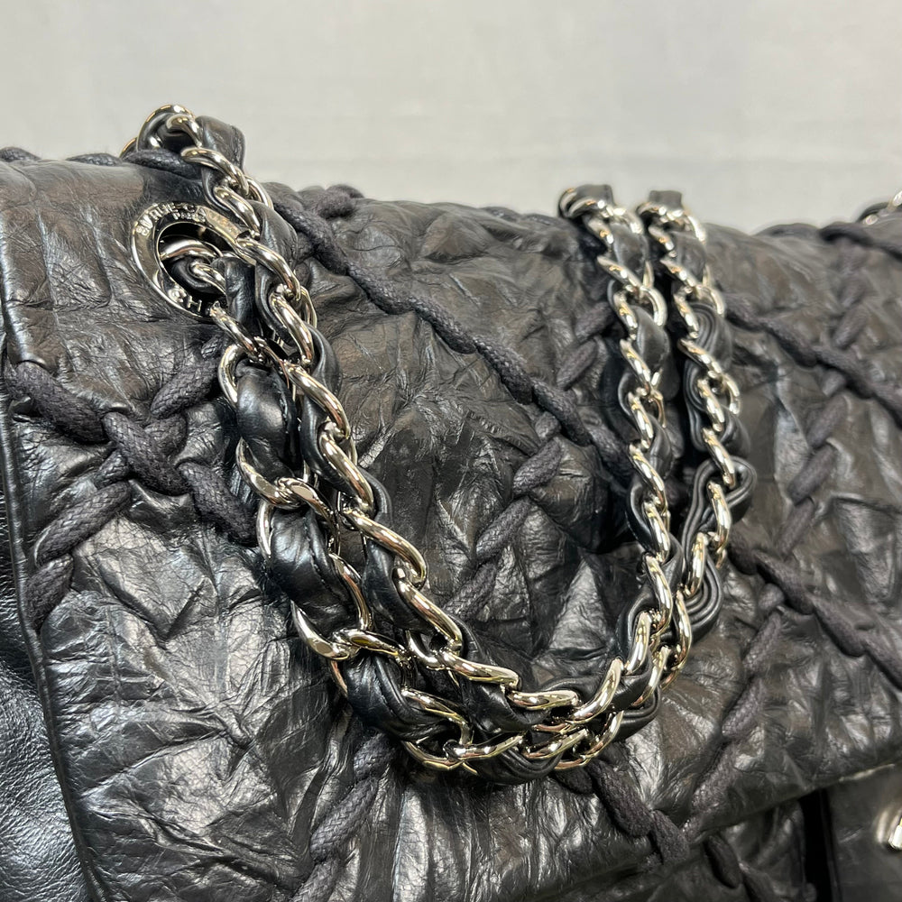 CHANEL Ultra Stitch Black Flap Bag ADI1099