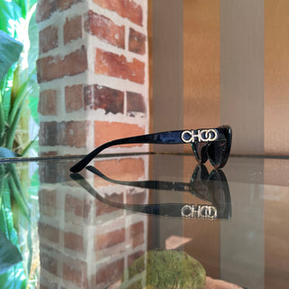JIMMY CHOO SPARKS/G/S 807IR Black Acetate Cat Eye Sunglasses