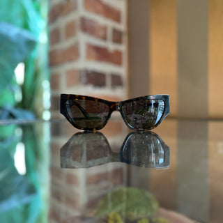 VERSACE MOD.4383 944/3 Tortoise Shell Acetate Rectangle Eye Sunglasses