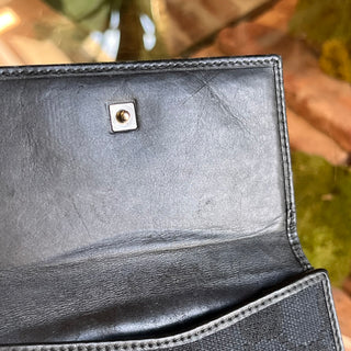GUCCI Vintage Black Canvas Bifold Wallet