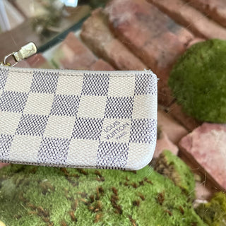 LOUIS VUITTON Damier Azur Canvas Key Cles