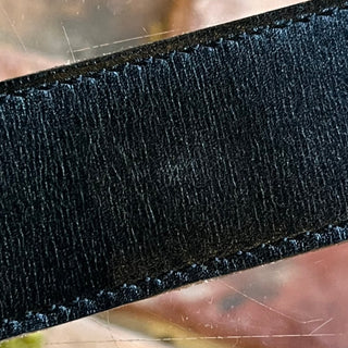 HERMES Phillipine Black/Brown Leather Reversible Belt SZ 85
